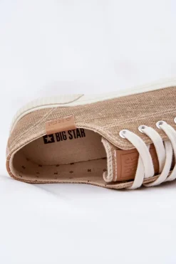 Trampki Damskie Big Star|Trampki Damskie Niskie></noscript>Big Star Shoes Materiałowe Trampki Damskie Big Star RR274795 Beżowe Beżowy