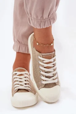 Trampki Damskie Big Star|Trampki Damskie Niskie></noscript>Big Star Shoes Materiałowe Trampki Damskie Big Star RR274795 Beżowe Beżowy