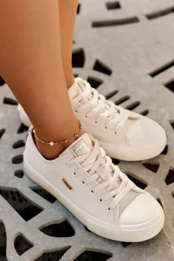 Trampki Damskie Big Star|Trampki Damskie Niskie>Big Star Shoes Materiałowe Trampki Damskie Big Star RR274768 Beżowe