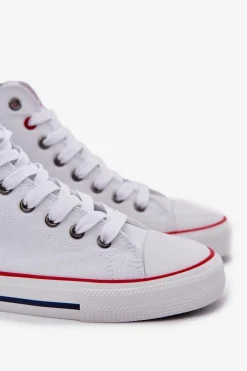 Trampki Męskie Big Star|Trampki Wysokie></noscript>Big Star Shoes Materiałowe Trampki Męskie Big Star NN174305 HI-POLY SYSTEM Białe Biały