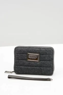 Best Mały Ciemnoszary Damski Portfel DIANA&CO Portfele