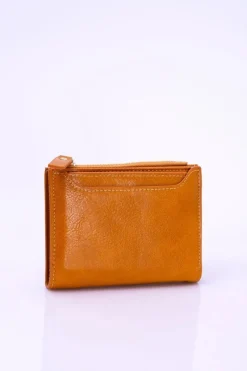 Best Mały Musztardowy Portfel Damski Złoty Zamek Portfele