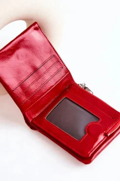 Best Boto Mały Portfel Na Magnes Czerwony Damaris