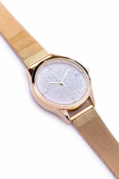 Best Damski Złoty Zegarek Bransoleta Brokat Rapter Zegarki