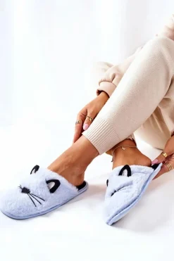 Online Evento Miękkie Papcie Kotki Z Uszami Niebieskie Distty