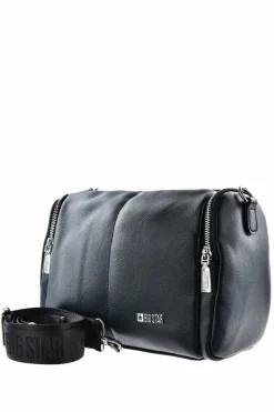 Best Big Star Shoes Modna Skórzana Torebka Big Star LL574022 Czarna