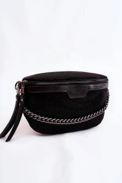 Best Modna Torebka Listonoszka ZNJ029 Czarna Torebki Klasyczne|Listonoszki