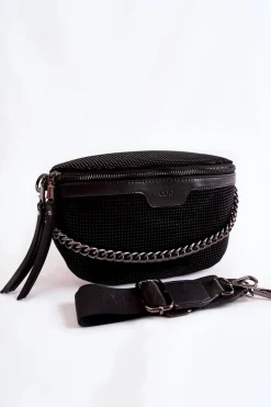 Best Modna Torebka Listonoszka ZNJ029 Czarna Torebki Klasyczne|Listonoszki