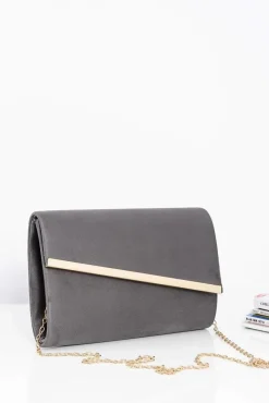 Boto Modna Zamszowa Damska Kopertówka Na Złotym Łańcuszku