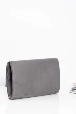 Boto Modna Zamszowa Damska Kopertówka Na Złotym Łańcuszku