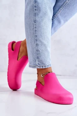 New Boto Modne Gumowe Chodaki Fuksja Meriko