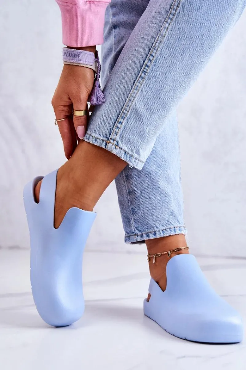 Sandały Gumowe|Klapki Damskie Klasyczne>Boto Modne Gumowe Chodaki e Meriko Niebieski