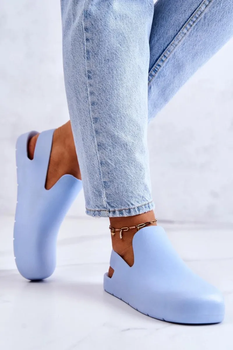 Sandały Gumowe|Klapki Damskie Klasyczne>Boto Modne Gumowe Chodaki e Meriko Niebieski