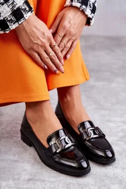 Półbuty Lakierowane|Mokasyny Damskie Lakierowane><noscript><img width=