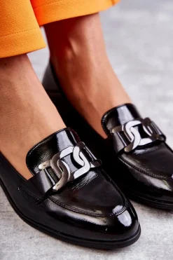 Półbuty Lakierowane|Mokasyny Damskie Lakierowane><noscript><img width=