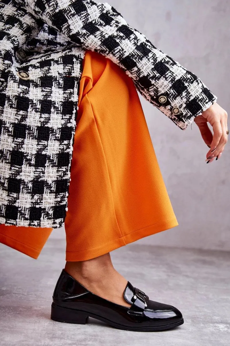 Półbuty Lakierowane|Mokasyny Damskie Lakierowane>Buty damskie Vinceza Modne Lakierowane Półbuty Loafery Czarne Trine