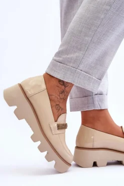 Loafersy Damskie|Mokasyny Płaskie><noscript><img width=