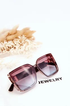 Best PRIUS Modne Okulary Przeciwsłoneczne V219 Brązowe