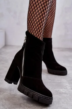 Botki Na Słupku|Czarne Botki><noscript><img width=