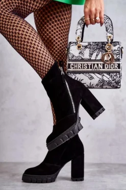 Botki Na Słupku|Czarne Botki><noscript><img width=