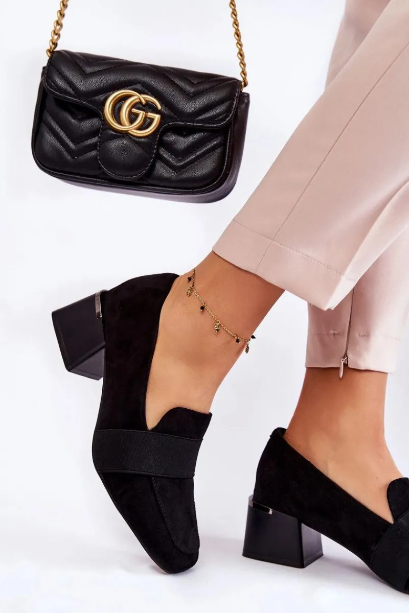 Clearance Boto Modne Zamszowe Czółenka La.Fi 230033B-SU Czarne