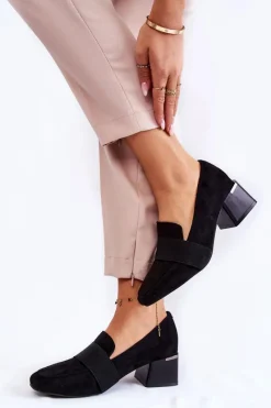 Clearance Boto Modne Zamszowe Czółenka La.Fi 230033B-SU Czarne