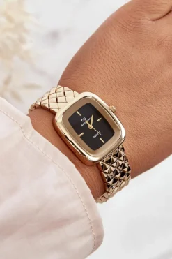 Online Giorgio&Dario Modny Stalowy Zegarek Złoty