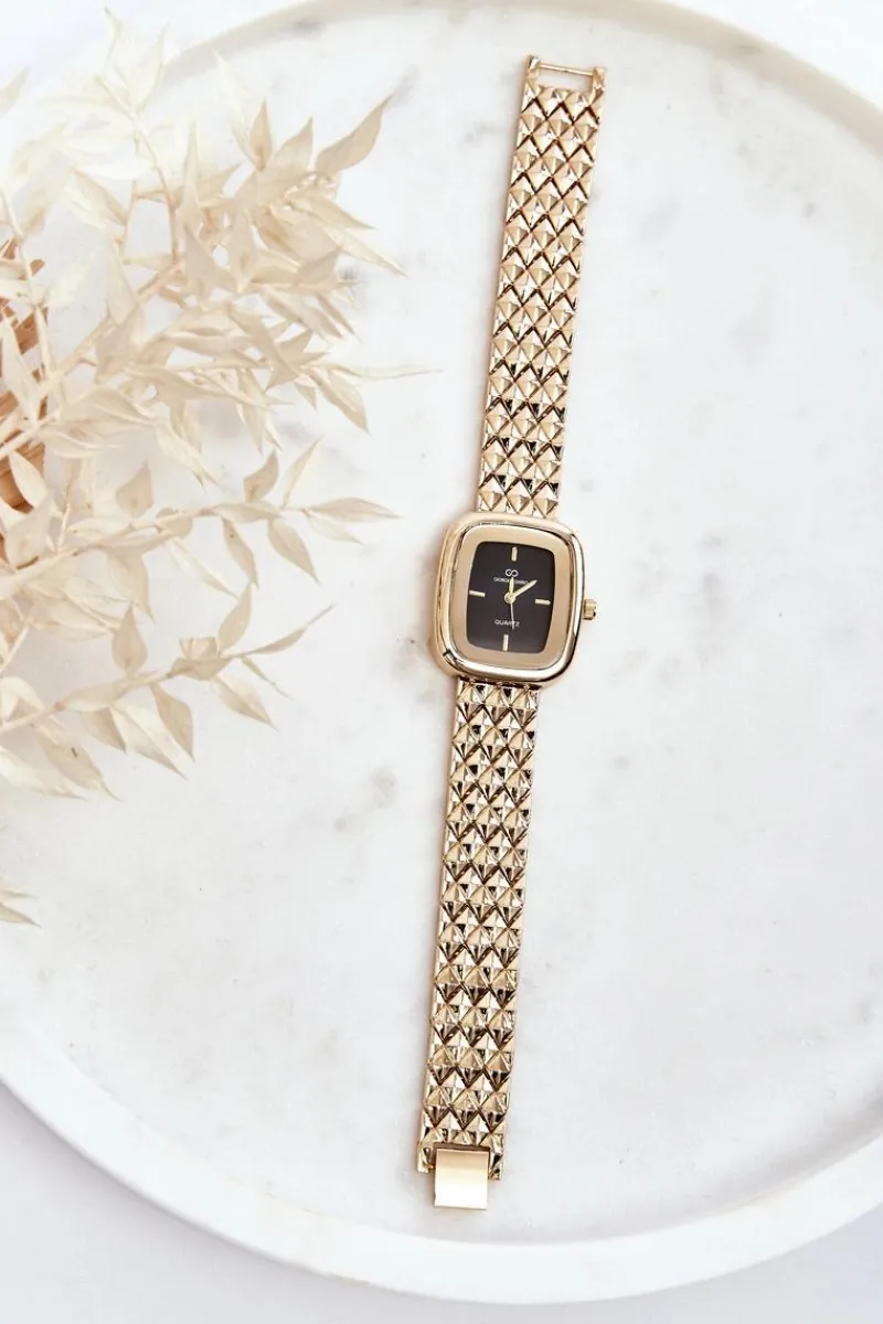 Online Giorgio&Dario Modny Stalowy Zegarek Złoty