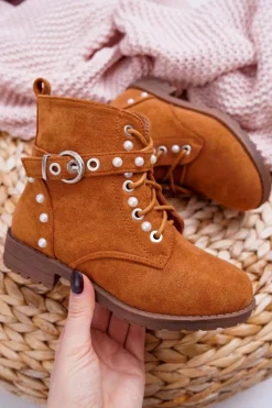 Best Boto Młodzieżowe Botki Perły Camel Nargos