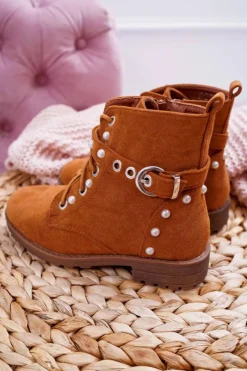 Best Boto Młodzieżowe Botki Perły Camel Nargos