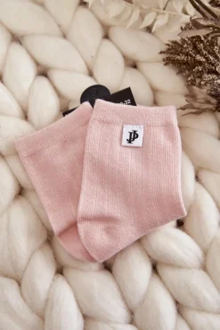 New Just Play Młodzieżowe Klasyczne Skarpety Prążek Różowe