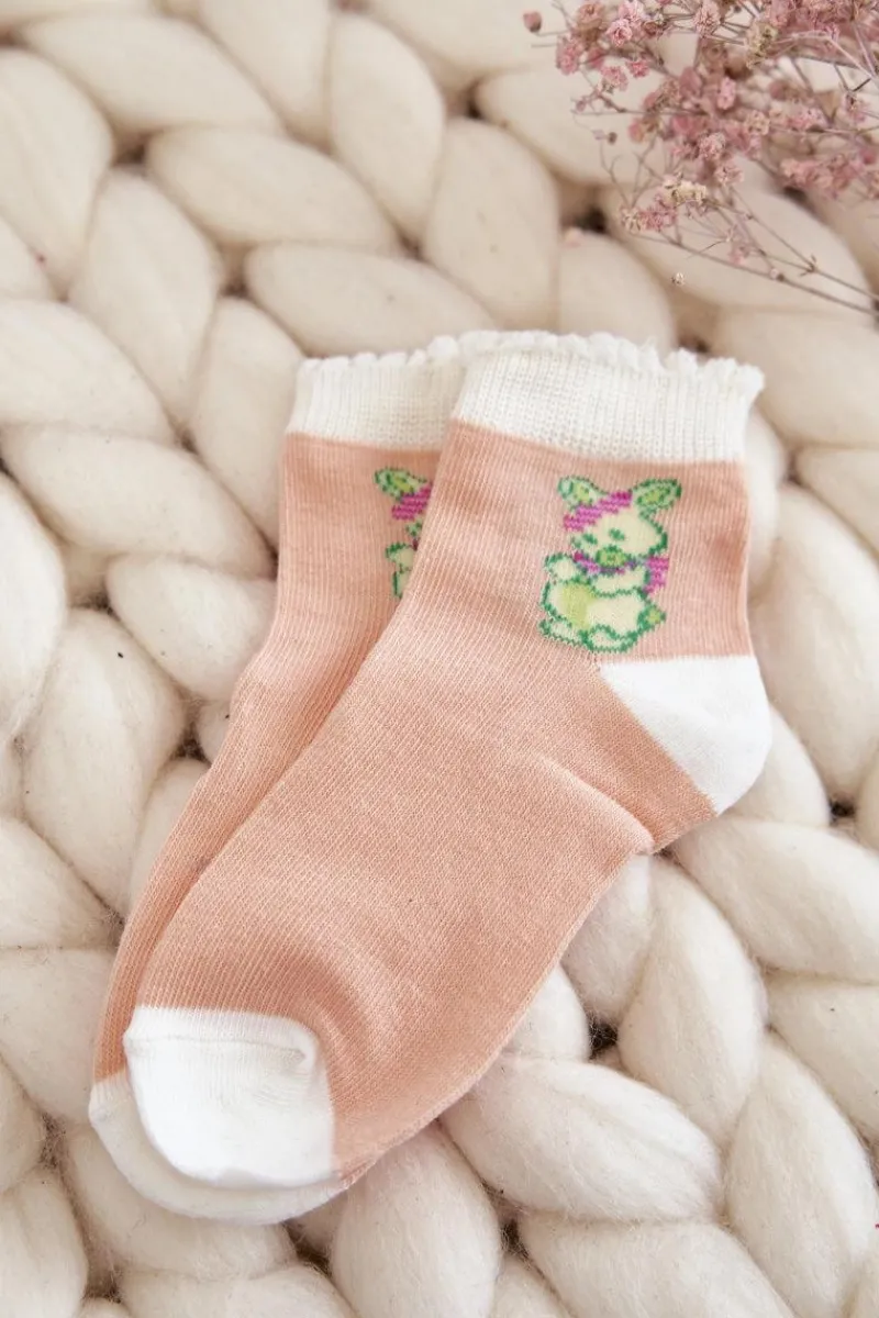 Skarpetki|Skarpetki>Just Play Młodzieżowe Skarpetki Z Królikiem 5-Pak Multikolor