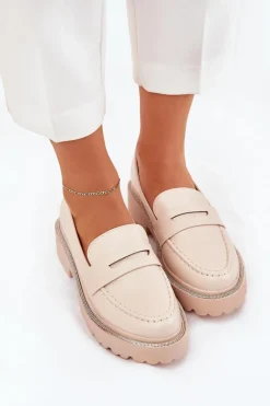 Mokasyny Płaskie|Mokasyny Damskie Skórzane><noscript><img width=