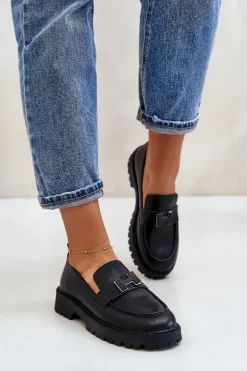 Sale Buty damskie Vinceza Mokasyny Damskie Eko Skórzane Vinceza 62187 Czarne