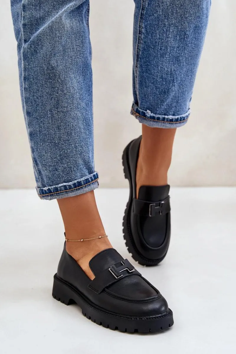 Sale Buty damskie Vinceza Mokasyny Damskie Eko Skórzane Vinceza 62187 Czarne