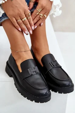 Sale Buty damskie Vinceza Mokasyny Damskie Eko Skórzane Vinceza 62187 Czarne