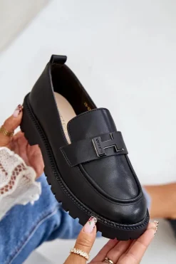 Sale Buty damskie Vinceza Mokasyny Damskie Eko Skórzane Vinceza 62187 Czarne