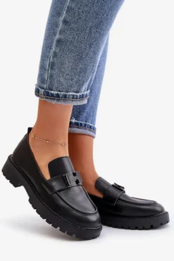 Sale Buty damskie Vinceza Mokasyny Damskie Eko Skórzane Vinceza 62187 Czarne