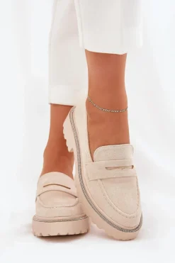 Mokasyny Płaskie|Mokasyny Damskie Skórzane><noscript><img width=