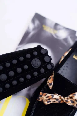 Outlet Boto Mokasyny Damskie Lu Boo Wygodne Czarne Plummy