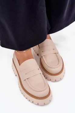 Mokasyny Płaskie|Mokasyny Damskie Skórzane><noscript><img width=