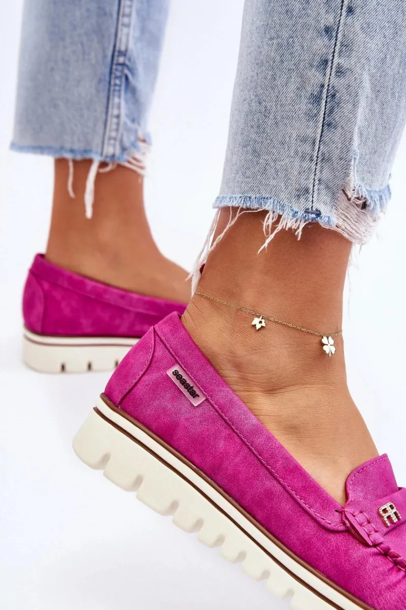 Online Boto Mokasyny Damskie Na Platformie Fuksja Mirren