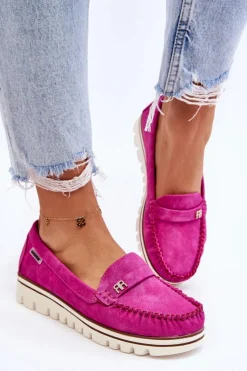 Online Boto Mokasyny Damskie Na Platformie Fuksja Mirren