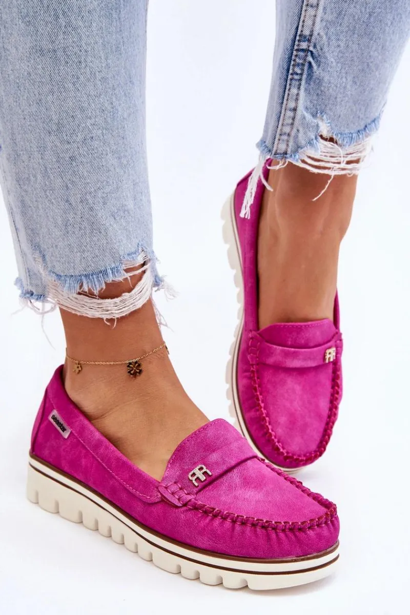 Online Boto Mokasyny Damskie Na Platformie Fuksja Mirren