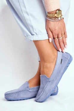 Evento Mokasyny Damskie e Zamszowe Morreno Niebieski