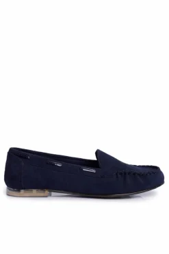 Mokasyny Damskie Zamszowe>Buty Sergio Leone Mokasyny Damskie Sergio Leone Zamszowe Granatowe MK722