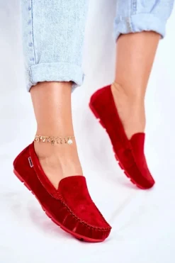 Mokasyny Damskie Zamszowe><noscript><img width=