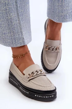 Loafersy Damskie|Mokasyny Damskie Skórzane><noscript><img width=