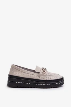Loafersy Damskie|Mokasyny Damskie Skórzane><noscript><img width=