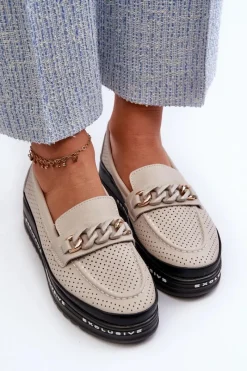 Loafersy Damskie|Mokasyny Damskie Skórzane><noscript><img width=